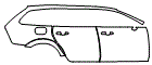 Door and Rear Fender Kit pattern for the 2026 Volvo V90 Cross Country