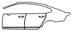 Door and Rear Fender Kit pattern for the 2017 Volvo S90