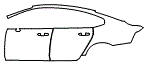 Door and Rear Fender Kit pattern for the 2017 Volvo S90