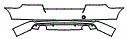 Rear Bumper Kit pattern for the 2016 Volvo S80