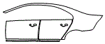 Door and Rear Fender Kit pattern for the 2016 Volvo S80