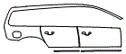 Door and Rear Fender Kit pattern for the 2016 Volvo XC70