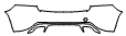 Rear Bumper Kit pattern for the 2014 Volvo S60