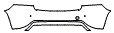 Rear Bumper Kit pattern for the 2014 Volvo S60