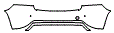 Rear Bumper Kit pattern for the 2014 Volvo S60