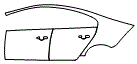 Door and Rear Fender Kit pattern for the 2014 Volvo S60