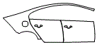 Rear Fender and Door Kit pattern for the 2014 Volvo S60