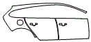 Door and Rear Fender Kit pattern for the 2016 Volvo V60 Cross Country
