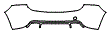 Rear Bumper Kit pattern for the 2016 Volvo V60 Cross Country