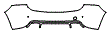 Rear Bumper Kit pattern for the 2016 Volvo V60 Cross Country