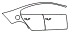 Rear Fender and Door Kit pattern for the 2018 Volvo S60 Cross Country