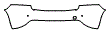 Rear Bumper Kit pattern for the 2018 Volvo S60 Cross Country