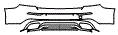 Rear Bumper Kit pattern for the 2023 Volvo S60 Recharge