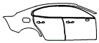 Rear Fender and Door Kit pattern for the 2025 Volvo S60