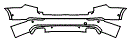Rear Bumper Kit pattern for the 2017 Volvo XC90