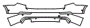 Rear Bumper Kit pattern for the 2017 Volvo XC90