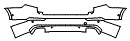 Rear Bumper Kit pattern for the 2017 Volvo XC90