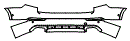 Rear Bumper Kit pattern for the 2017 Volvo XC90