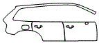 Rear Fender and Door Kit pattern for the 2017 Volvo XC90