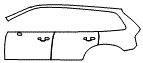 Door and Rear Fender Kit pattern for the 2017 Volvo XC90