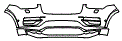 Bumper Kit pattern for the 2025 Volvo XC90 (Previous Generation)