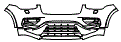 Bumper Kit pattern for the 2022 Volvo XC90 Recharge