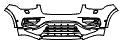 Bumper Kit pattern for the 2022 Volvo XC90 Recharge