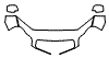 Hood, Fender and Mirror Kit pattern for the 2004 Volvo XC90