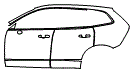 Door and Rear Fender Kit pattern for the 2026 Volvo XC60
