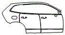 Door and Rear Fender Kit pattern for the 2026 Volvo XC60