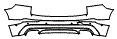Rear Bumper Kit pattern for the 2018 Volvo XC60