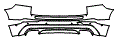 Rear Bumper Kit pattern for the 2018 Volvo XC60