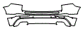 Rear Bumper Kit pattern for the 2018 Volvo XC60
