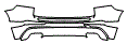 Rear Bumper Kit pattern for the 2018 Volvo XC60