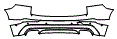 Rear Bumper Kit pattern for the 2018 Volvo XC60