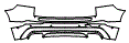 Rear Bumper Kit pattern for the 2018 Volvo XC60