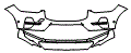 Bumper Kit pattern for the 2024 Volvo XC60 Recharge
