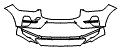Bumper Kit pattern for the 2024 Volvo XC60 Recharge