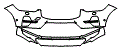 Bumper Kit pattern for the 2024 Volvo XC60 Recharge