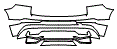 Rear Bumper Kit pattern for the 2022 Volvo XC60 Recharge