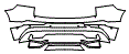 Rear Bumper Kit pattern for the 2026 Volvo XC60