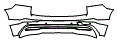 Rear Bumper Kit pattern for the 2022 Volvo XC60 Recharge