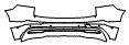 Rear Bumper Kit pattern for the 2022 Volvo XC60 Recharge