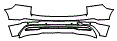 Rear Bumper Kit pattern for the 2022 Volvo XC60 Recharge
