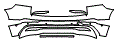 Rear Bumper Kit pattern for the 2022 Volvo XC60 Recharge
