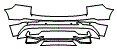 Rear Bumper Kit pattern for the 2026 Volvo XC60
