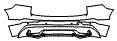 Rear Bumper Kit pattern for the 2026 Volvo XC60
