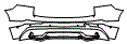Rear Bumper Kit pattern for the 2026 Volvo XC60