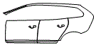 Rear Fender and Door Kit pattern for the 2015 Volvo XC60