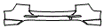 Rear Bumper Kit pattern for the 2024 Volvo V60